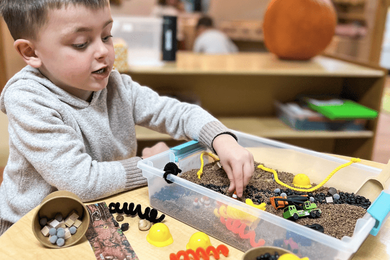 Dig In! Unleash Imagination with a Construction Sensory Bin - Knowledge Crates