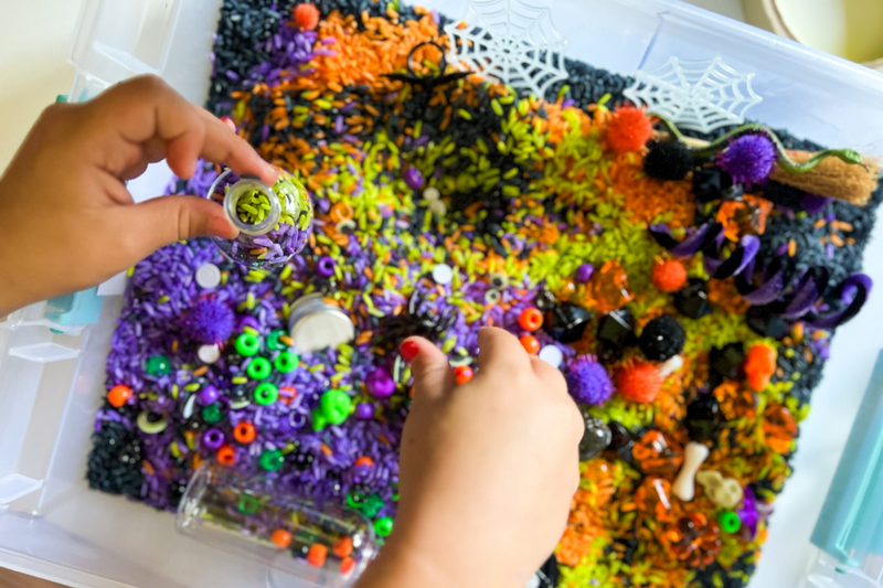 Halloween Sensory Bin Cover Image