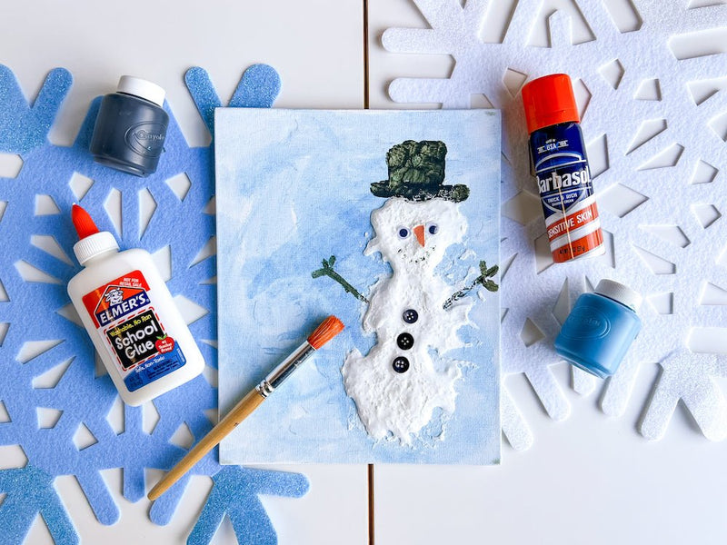 Puffy Paint Snowman: A Cool Winter Craft for Kids! - Knowledge Crates