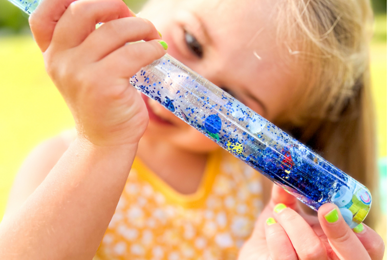 Create Beautiful Sensory Wands from Repurposed Bubble Wands!