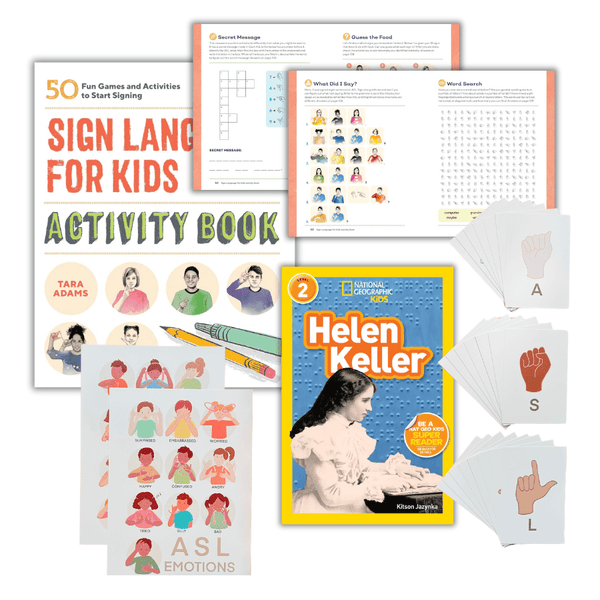 American Sign Language and Braille: Mini Crate - Knowledge Crates, Educational activity kit for kids