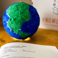 Earth Day Unit Study for Elementary Homeschool Paper Mache Globe