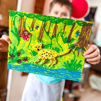 Rainforest Unit Study for Elementary Homeschool Jaguar Collage