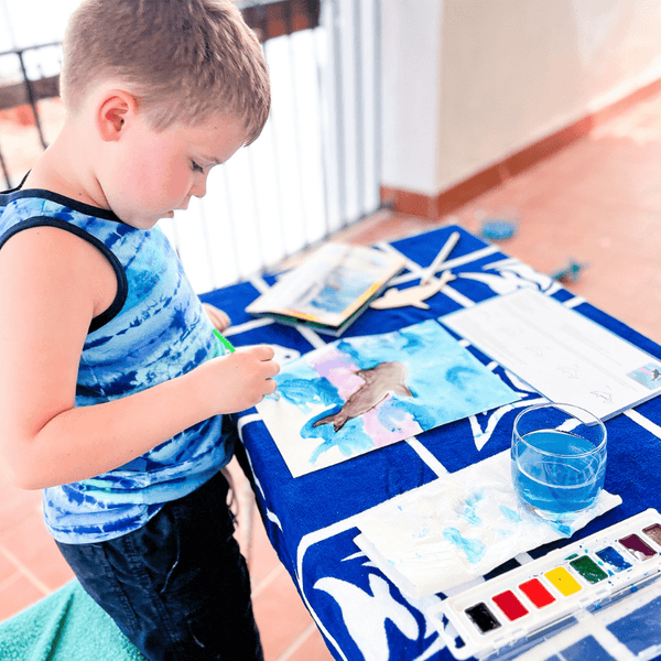 Ocean Activity Kit for Kids Whale Painting